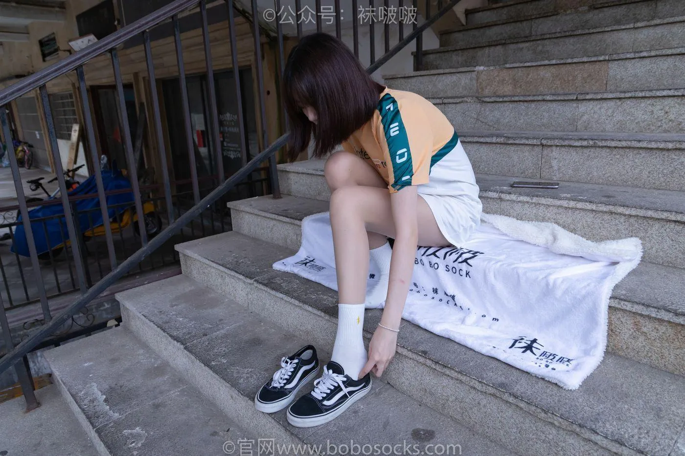 [BoBoSocks袜啵啵]NO.069 小甜豆-vans板鞋、白棉袜、肉丝 [135P]插图7